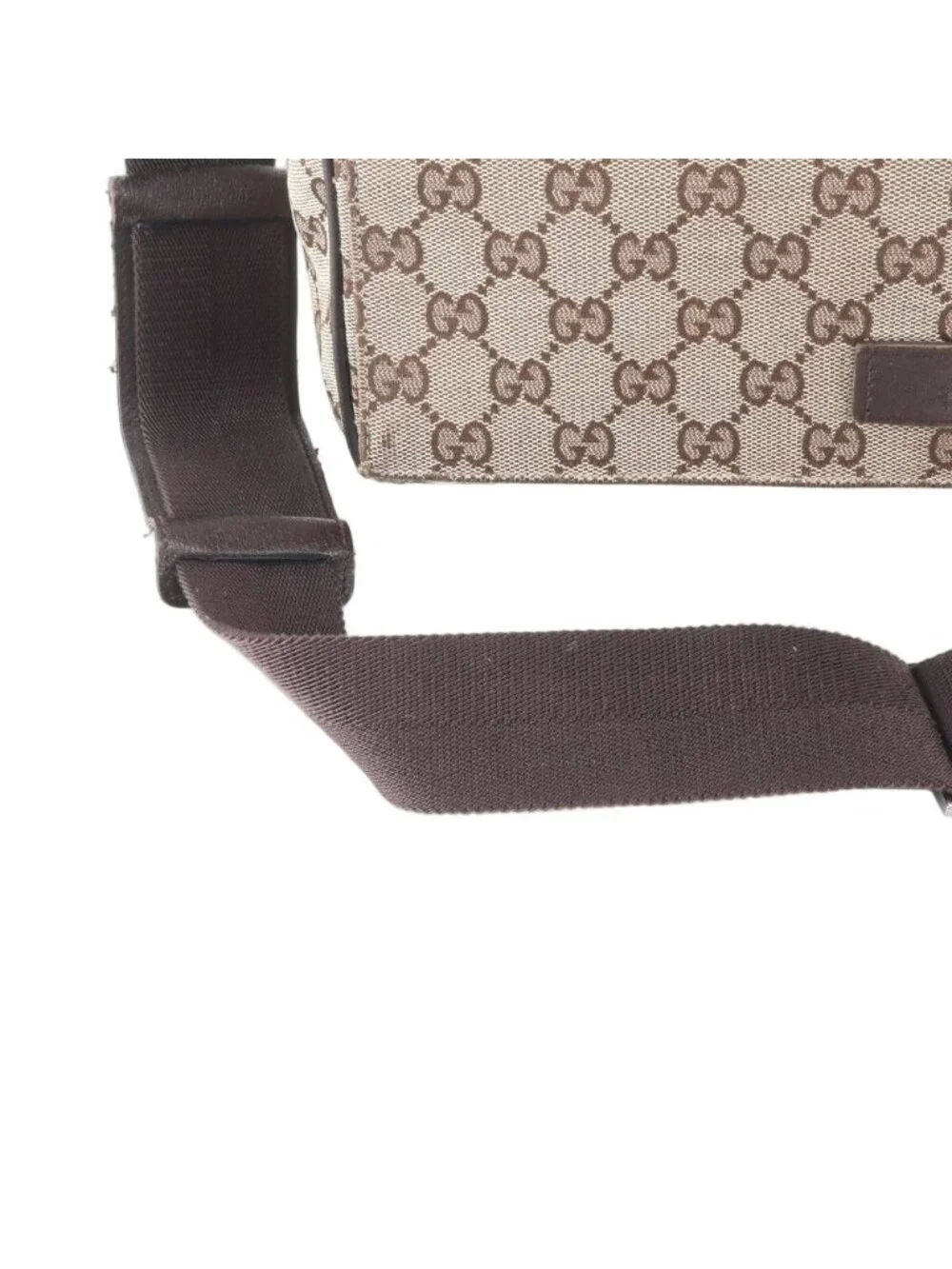 Gucci GG Canvas Leather Shoulder Bag Crossbody Messenger Business